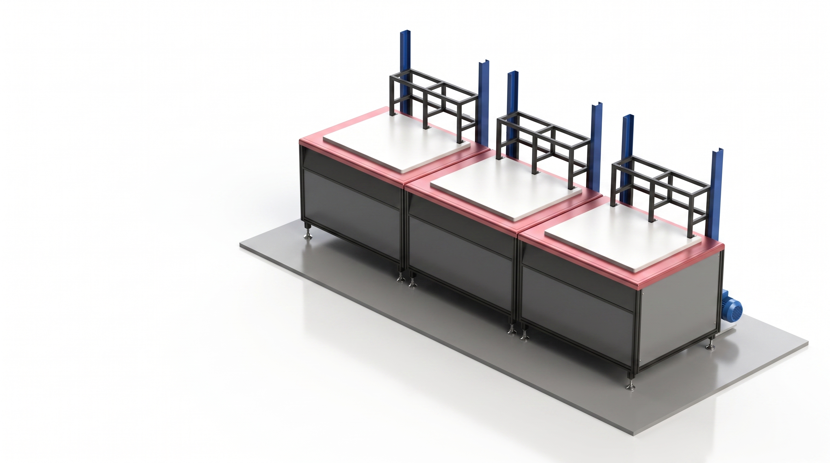 Industrial Ultrasonic Cleaning Line render