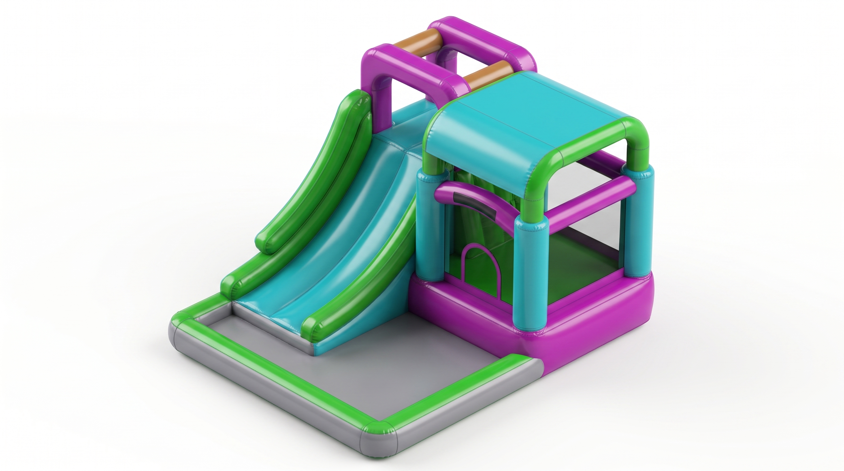Inflatable Bouncy Castle Slide render
