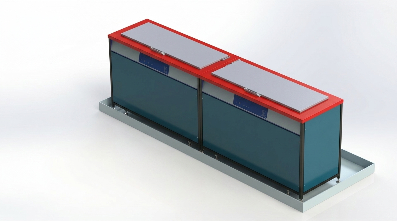 Two-Stage Wash and Rinse Unit render